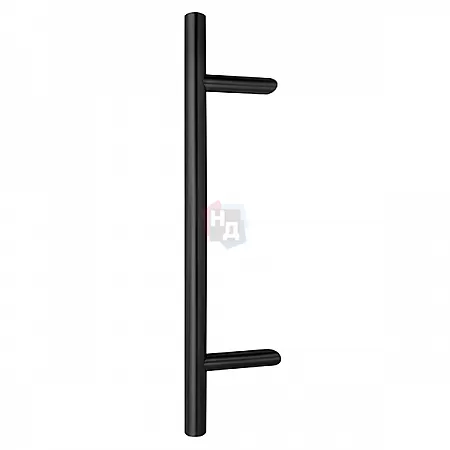 Дверная ручка скоба ABARO Bali 45° L: 1000 X: 800 D: 32mm SS 304 черный RAL 9005 (комплект)