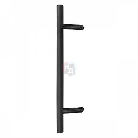 Дверная ручка скоба ABARO Bali 45° L: 1000 X: 800 D: 32mm SS 304 черный RAL 9005 (комплект)