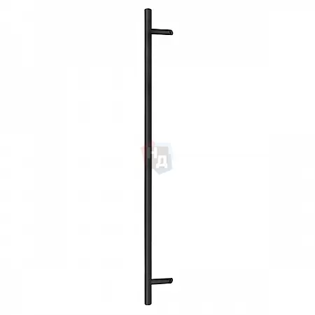 Дверная ручка скоба ABARO Bali 45° L:1500 X:1300 D:32 мм SS 304 черный RAL 9005 (комплект)