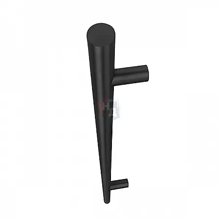 Дверная ручка скоба ABARO Bali 90° L:1500 X:1300 D:32mm SS 304 черный RAL 9005 (комплект)