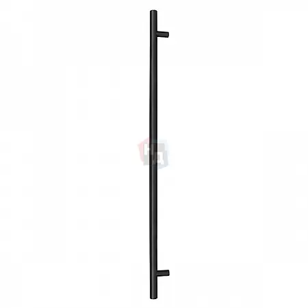 Дверная ручка скоба ABARO Bali 90° L:1500 X:1300 D:32mm SS 304 черный RAL 9005 (комплект)