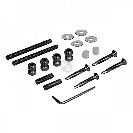 Дверная ручка скоба ABARO Bali 90° L:1500 X:1300 D:32mm SS 304 черный RAL 9005 (комплект)
