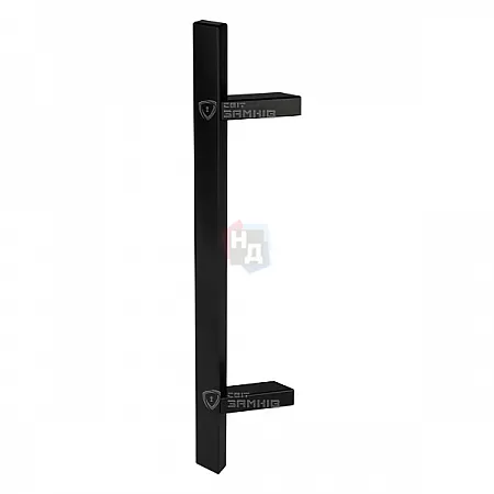 Дверная ручка скоба ABARO Sydney 45° L: 600 X: 400 W: 40*20mm BM черный матовый (комплект)