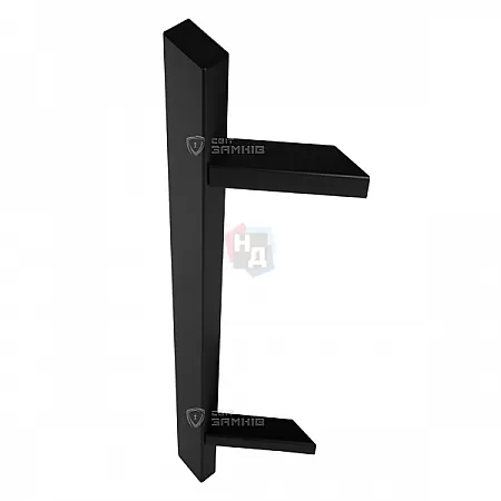 Дверная ручка скоба ABARO Sydney 45° L: 600 X: 400 W: 40*20mm BM черный матовый (комплект)