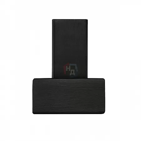 Дверная ручка скоба ABARO Sydney 90° L:1800 X:1600 W:40*20mm SS 304 черный RAL 9005 (половинка)
