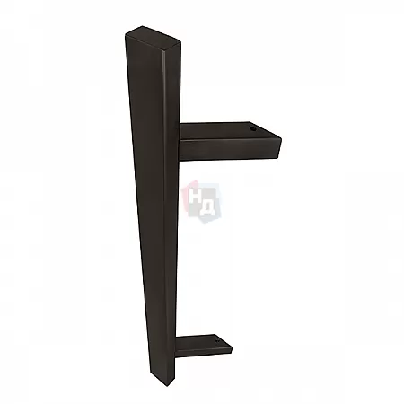Дверная ручка скоба ABARO Sydney 45° L: 1000 X: 800 W: 40*20mm SS 304 черный RAL 9005 (комплект)