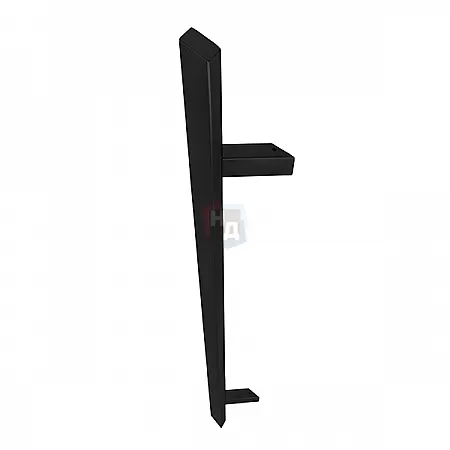 Дверная ручка скоба ABARO Sydney 45° L:1500 X:1300 W:40*20mm SS 304 черный RAL 9005 (комплект)
