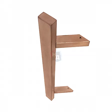 Дверная ручка скоба ABARO Sydney 45° L:600 X:400 W:40*20mm SS 304 медь PVD (комплект)