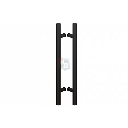 Дверная ручка скоба WALA PA10 90° L:1000 X:800 D:30 ALU черный (комплект)