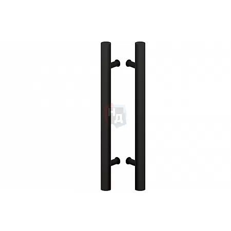 Дверная ручка скоба WALA PA10 90° L:1200 X:1000 D:40 ALU черный (комплект)