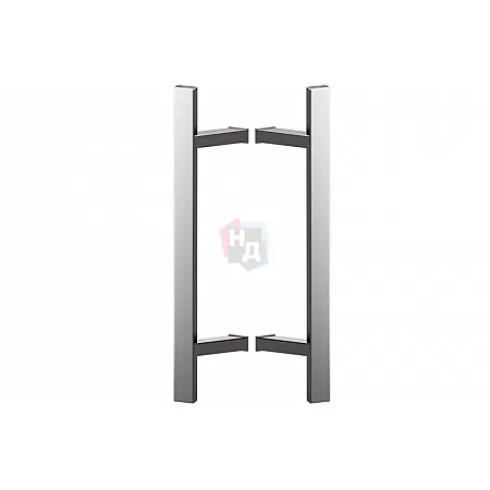 Дверная ручка скоба WALA Q45RX 45° L:1400 X:1200 D:40x20 SS нержавеющая сталь (комплект)