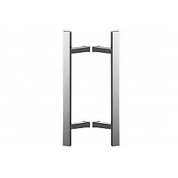 Дверная ручка скоба WALA Q45RX 45° L:1600 X:1300 D:40x20 SS нержавеющая сталь (комплект)