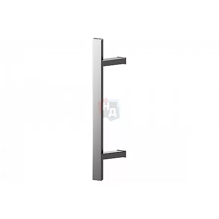 Дверная ручка скоба WALA Q45RX 45° L:400 X:200 D:40x20 SS нержавеющая сталь (половинка для стеклянных дверей)
