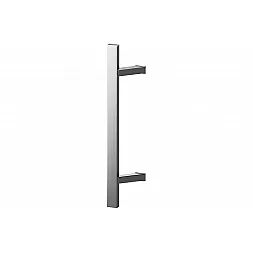 Дверная ручка скоба WALA Q45RX 45° L:1400 X:1200 D:40x20 SS нержавеющая сталь (половинка для стеклянных дверей)
