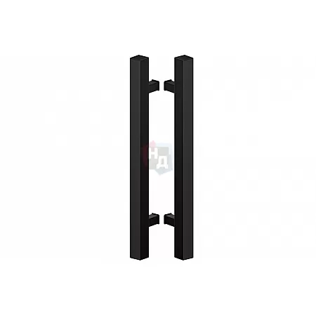 Дверная ручка скоба WALA QA10 90° L:1800 X:1300 D:40x40 ALU черный (половинка)