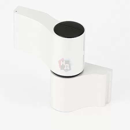 Петля дверная накладная 2-створчатая ассиметричная WALA WX H:92 W:93.5 RAL 9016 белый (160кг)