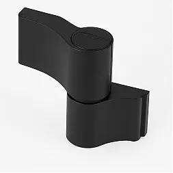 Петля дверная накладная 2-створчатая ассиметричная WALA WX H:92 W:93.5 RAL 9005 черный (160кг)