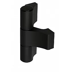 Петля дверная накладная 3-створчатая ассиметричная WALA WX H:137 W:93.5 RAL 9005 черный (160кг)
