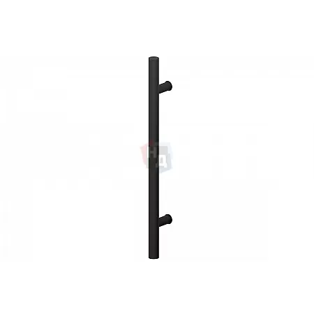 Дверная ручка скоба WALA PA10 90° L:300 X:200 D:30 ALU черный (комплект)