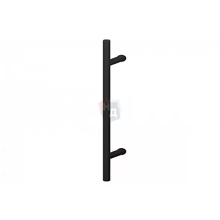 Дверная ручка скоба WALA PA45 45° L:1600 X:1200 D:30 ALU черный (комплект)