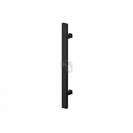 Дверная ручка скоба WALA QA10 90° L:580 X:380 D:40x20 ALU черный (комплект)