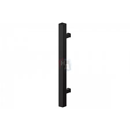 Дверная ручка скоба WALA QA10 90° L:1800 X:1300 D:40x40 ALU черный (половинка)