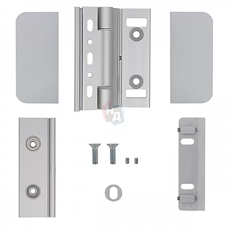 Петля для стеклянных дверей WALA WTB8010441X (94x48.3) анодированный серебряный