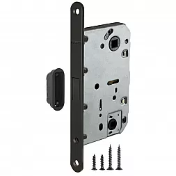 Замок межкомнатный магнитный WC Fuaro M96WC-50BL черный