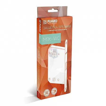 Замок межкомнатный магнитный WC Fuaro M96WC-50BL черный