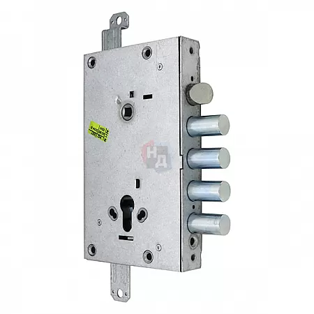 Замок врезной CISA 56415 хром матовый (без торцевой планки)