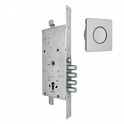 Замок врезной электромоторный CISA DOMO Connexa E6537.28 хром матовый