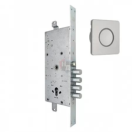 Замок врезной электромоторный CISA DOMO Connexa E6537.28 хром матовый