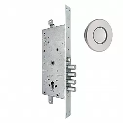 Замок врезной электромоторный CISA DOMO Connexa E6537.28 хром матовый