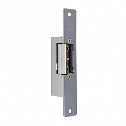 Электрозащелка CISA 15005-07 НЗ-AЕ графит (без питания закрыта) с короткой планкой серая
