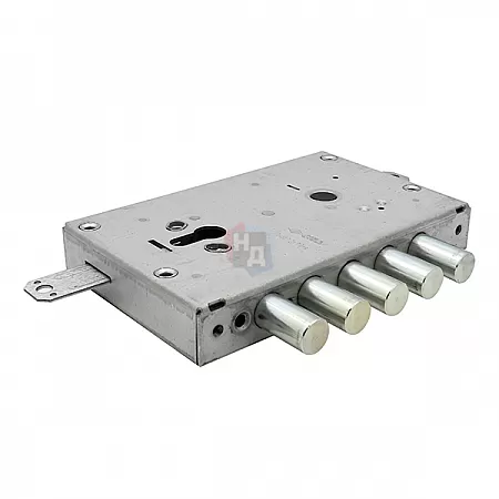 Замок врезной CISA 56405 хром матовый (без торцевой планки)