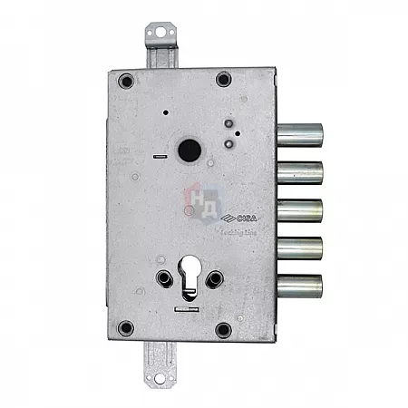Замок врезной CISA 56405 хром матовый (без торцевой планки)