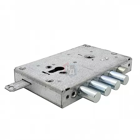 Замок врезной CISA 56415 хром матовый (без торцевой планки)