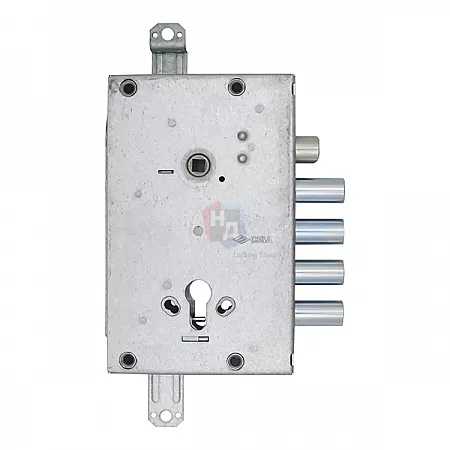 Замок врезной CISA 56415 хром матовый (без торцевой планки)