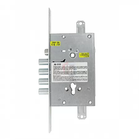 Замок врезнойредукторный с блокировкой  CISA 56535 Revolution Pro хром матовый