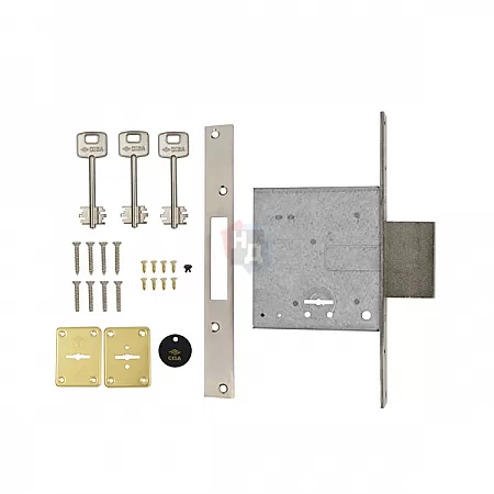 Замок врезной CISA 57010 (BS52мм) хром матовый