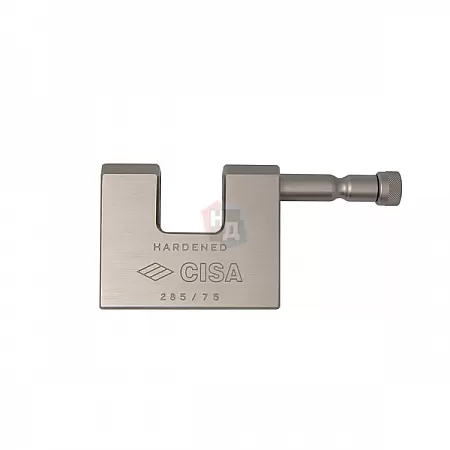 Замок навесной CISA 28550.75 никель матовый (75 мм, 2 ключа)