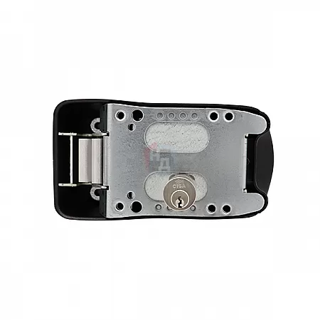 Замок накладной электромеханический CISA Elettrika 1A731 черный (BS50/60/70/80мм) открывание внутрь