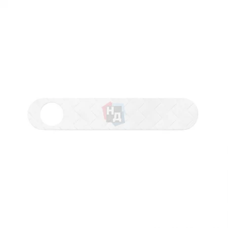 Декоративная вставка (инсерт) для ручки Aprile Guava с отверстием под WC-фиксатор белый декорированный