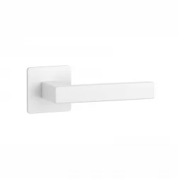 Дверная ручка Sterk 1760 Q белый матовый (на розете ultra slim 3 мм)