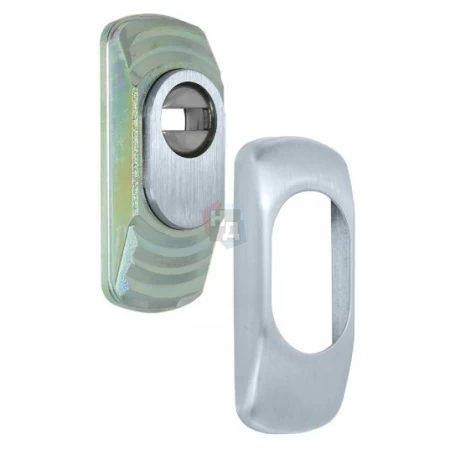 Броненакладка накладная Disec SG16 Guard OVAL хром матовый