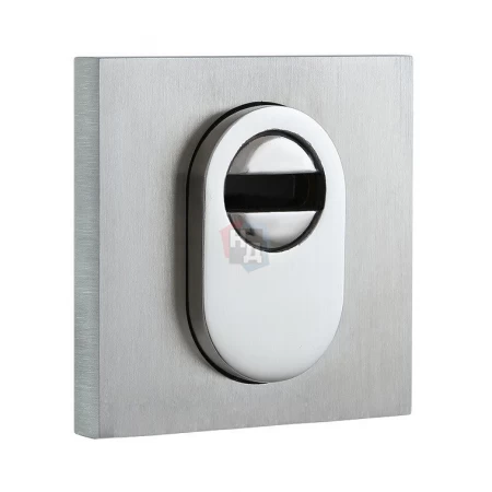 Броненакладка накладная Disec NX2F Guard Quadra SQUARE внешняя нержавеющая сталь