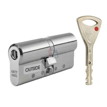 Цилиндр Abloy Protec 2 HARD 123 (82x41) CY332 ключ-ключ CR хром