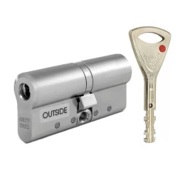 Цилиндр Abloy Protec 2 HARD 113 (32x81) CY332 ключ-ключ HCR хром матовый