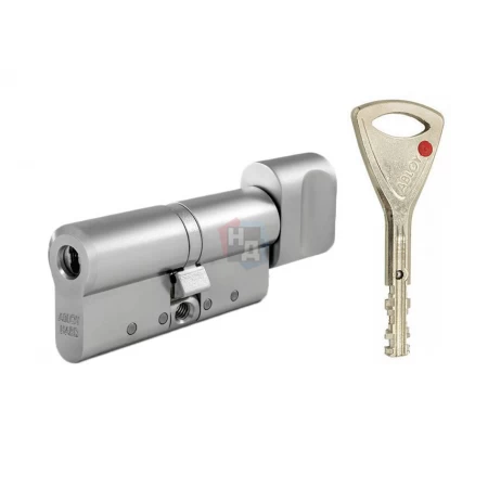 Цилиндр Abloy Protec 2 HARD 133 (57x76T) CY333 ключ-тумблер HCR хром матовый