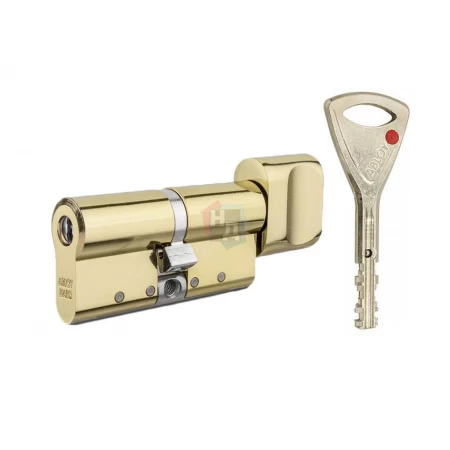 Цилиндр Abloy Protec 2 HARD 143 (62x81T) CY333 ключ-тумблер KILA латунь